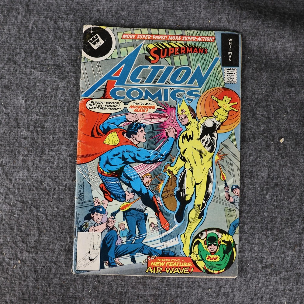 Vintage Superman Action Comics Whitman Microwaveman Air Wave DC Comic Bronze Age